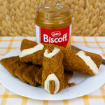 Biscoff is the new Nutella!&nbsp; Imagine a biscuit blended into butter and you get the idea!&nbsp; Lotus Bakeries is making waves with Biscoff.&nbsp; So... Cannoli Crunch has blended our creamy, smooth ricotta with Biscoff spread and created an amazing flavour!&nbsp; The cream fills our crispy, crunchy pastry shells coated with biscuit crumble, and a chunk of Lotus cookie on the ends.&nbsp; &nbsp;Have The Biscoff cannoli for breakfast or as a snack... you'll absolutely love it!