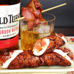 To all our bacon lovers, sit back and enjoy this decadent fusion of sweet and savoury flavours! Our crispy, crunchy pastry shells are drizzled with honey and then freshly piped with a bourbon-flavoured ricotta cream filling. Real bits of bacon adorn the ends, giving this cannolo a taste of New Orleans in every bite!&nbsp;&nbsp;
