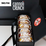<p data-mce-fragment="1">Cannoli Crunch is bringing back your favourite jellies with a Dairy-free filling!&nbsp; Our crispy, crunchy pastry shell encases creamy, dairy-free filling with special, house-made jellies piped into the centre with a dusting of icing sugar.&nbsp;&nbsp;</p> <p data-mce-fragment="1">From top to bottom:&nbsp; &nbsp;Blackberry, Rosehip, Pineapple, Blueberry, Fieldberry, and Marmalade.</p>