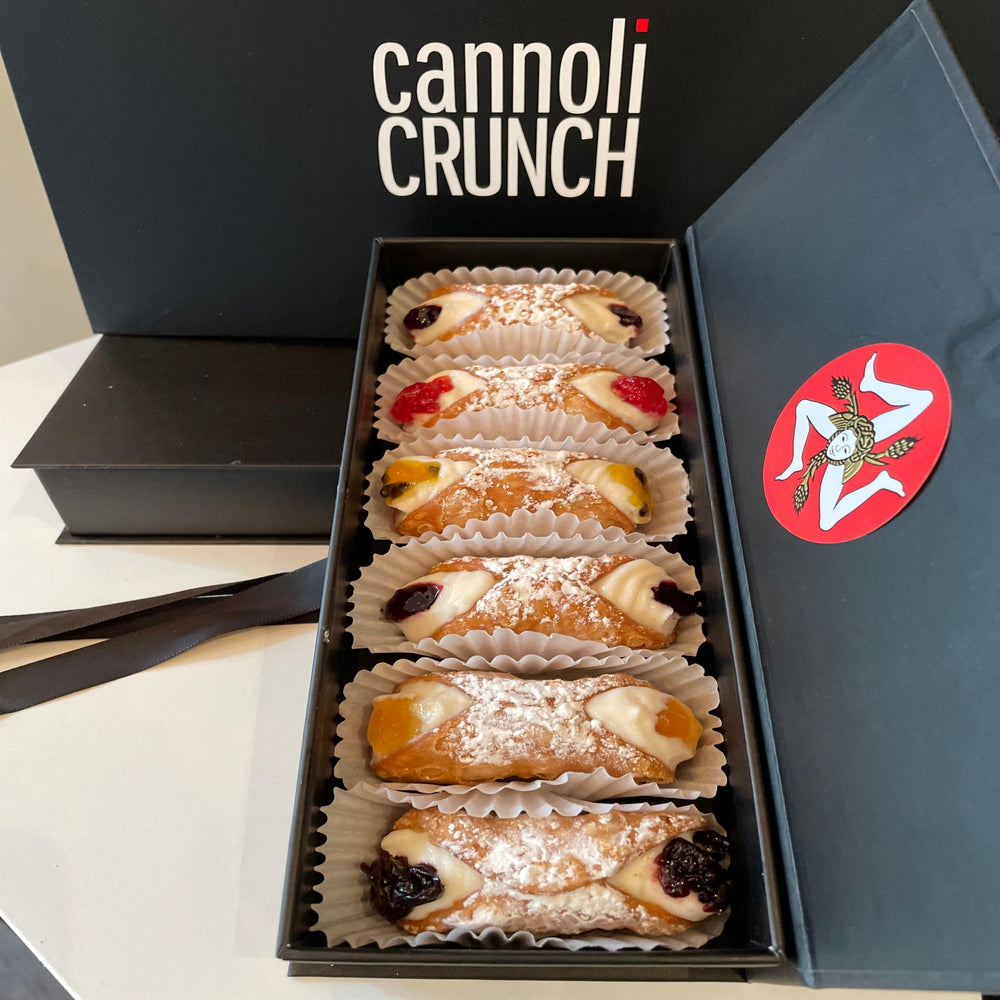 December's SetBox of Signature Jelly Cannoli features 3 new flavours.  We are so happy to release these delicious taste sensations for the Holiday Season.  Top to bottom:  Field Berries, Cherry, Passionfruit Mango, Blueberry, Apricot & Black Currant.  Buon appetito!