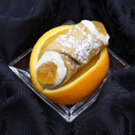 Take the traditional orange cannoli and add a twist!  Here at Cannoli Crunch, we've done just that!  Marmalade is piped into the centre of our creamy, rich ricotta and enveloped in a crispy, crunch pastry shell.  This is our new tradition.  Enjoy!